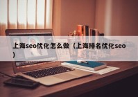 上海seo优化怎么做（上海排名优化seo）